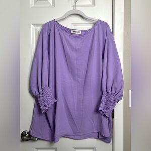 Impressions Lavender Tunic Blouse NWOT